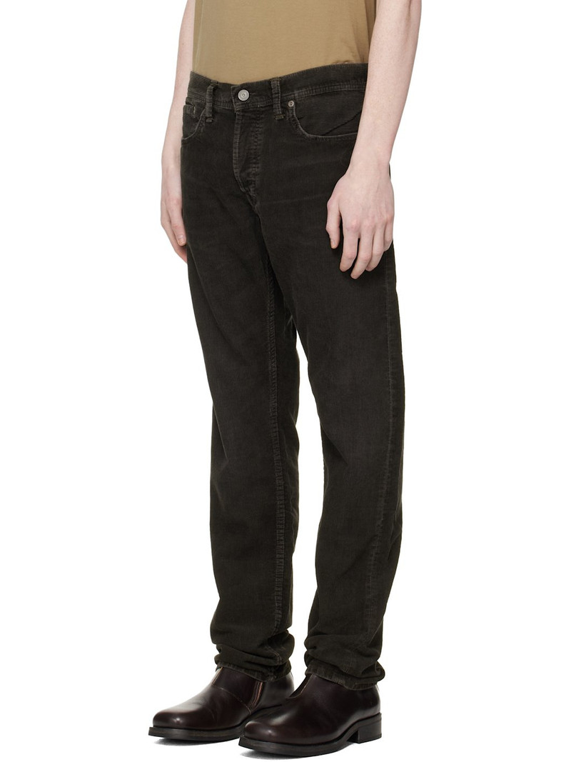 RRL by Ralph Lauren Black Slim Fit Corduroy Trousers outlook