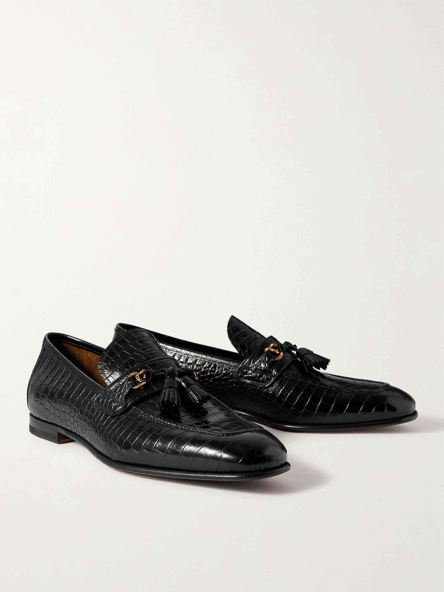 Sean Croc-Effect Leather Tasselled Loafers - 4