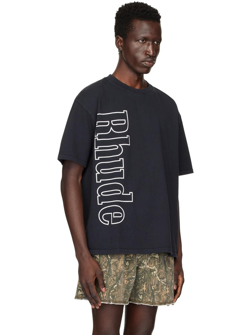 Rhude SSENSE Exclusive Black Side Logo T-Shirt outlook
