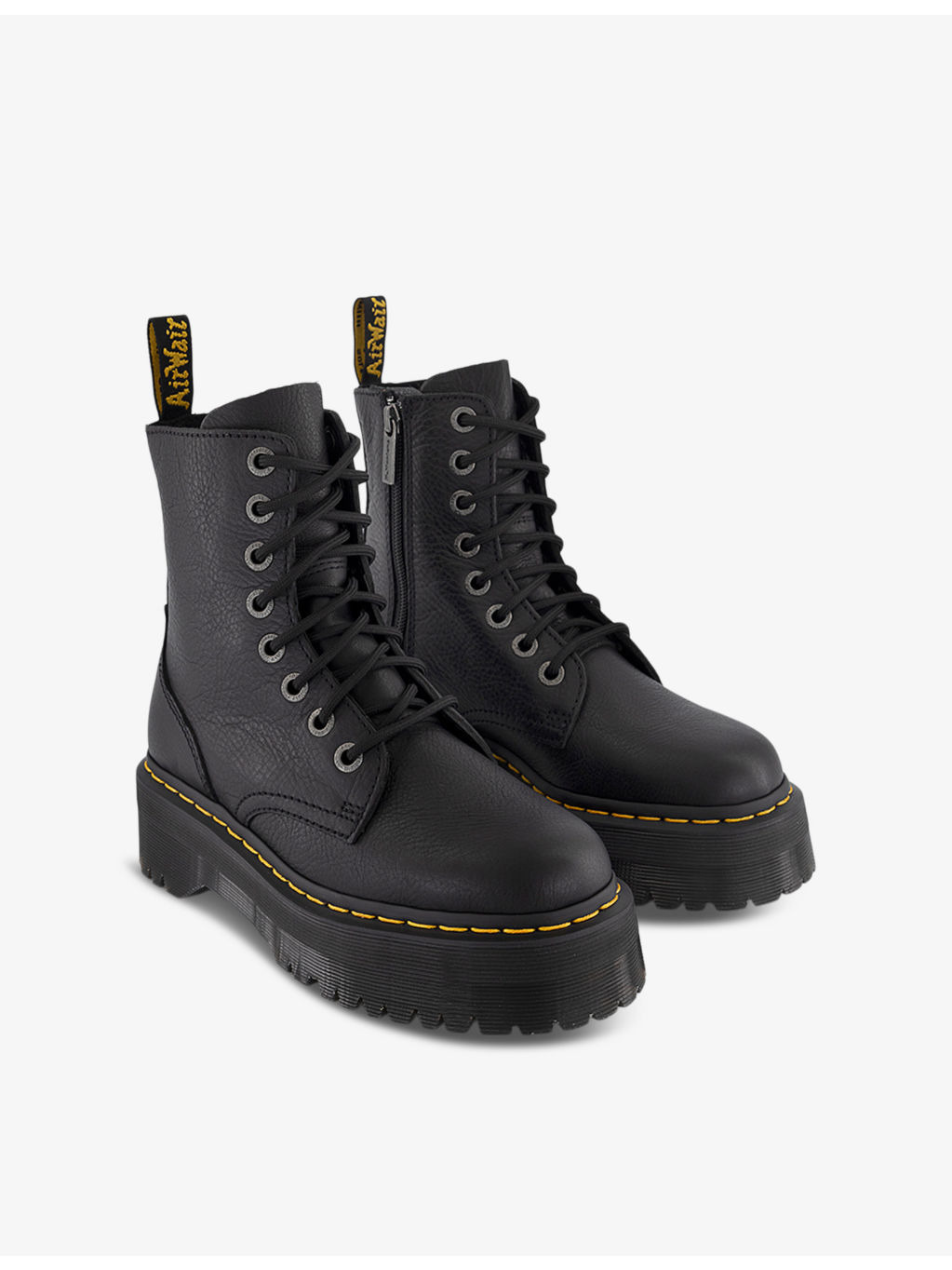 Jadon III platform-sole lace-up leather boots - 3