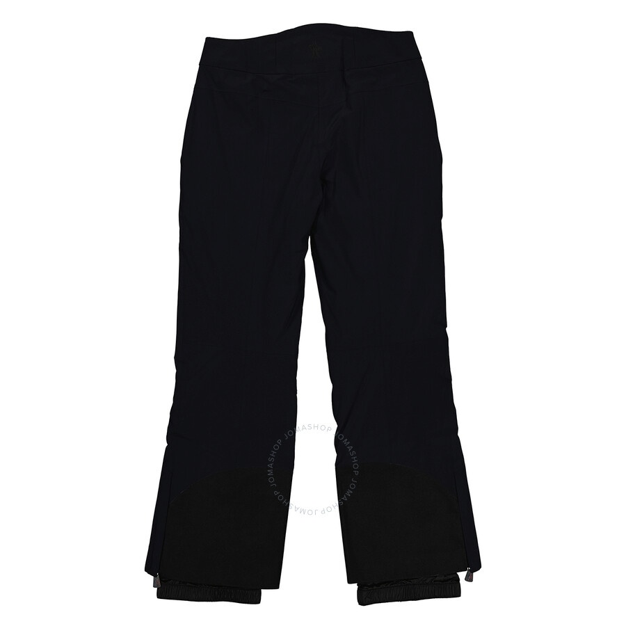 Moncler Ladies Black Buckled Ankle-zip Straight Trousers - 5