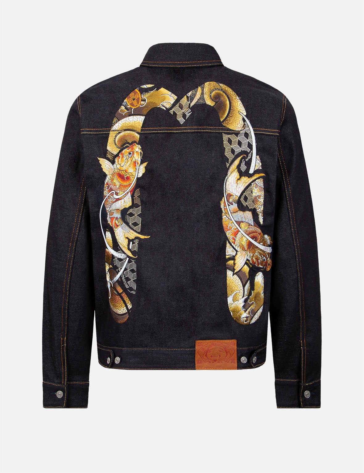 TATTOO KOI DAICOCK EMBROIDERY DENIM JACKET - 2