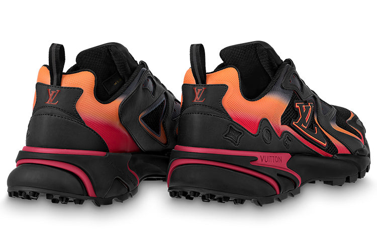 LOUIS VUITTON LV Runner Tatic Sneakers 'Black Orange Red' 1ABFQO - 3