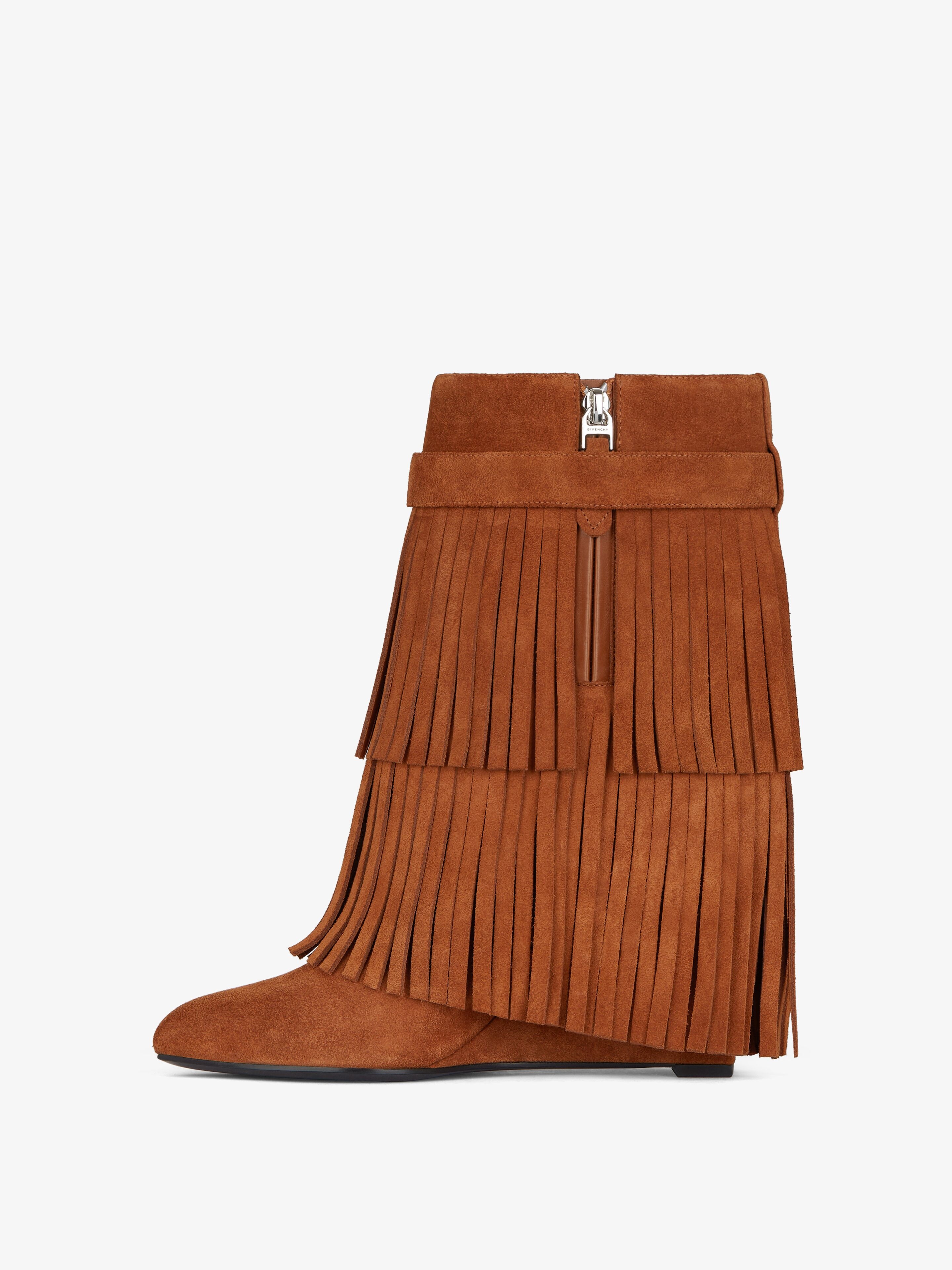 SHARK LOCK ANKLE BOOTS IN SUEDE - 5