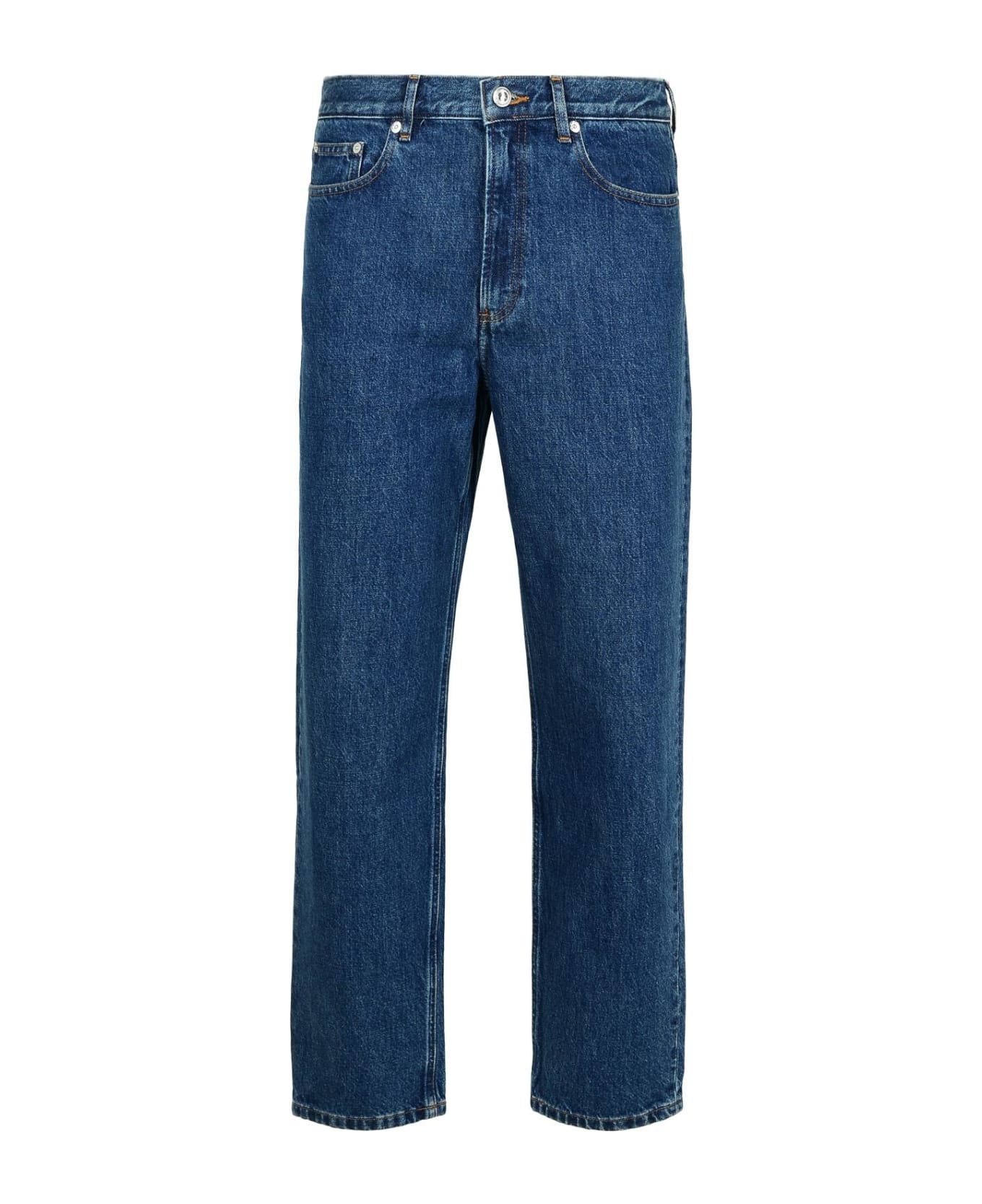 'martin' Blue Cotton Jeans - 1