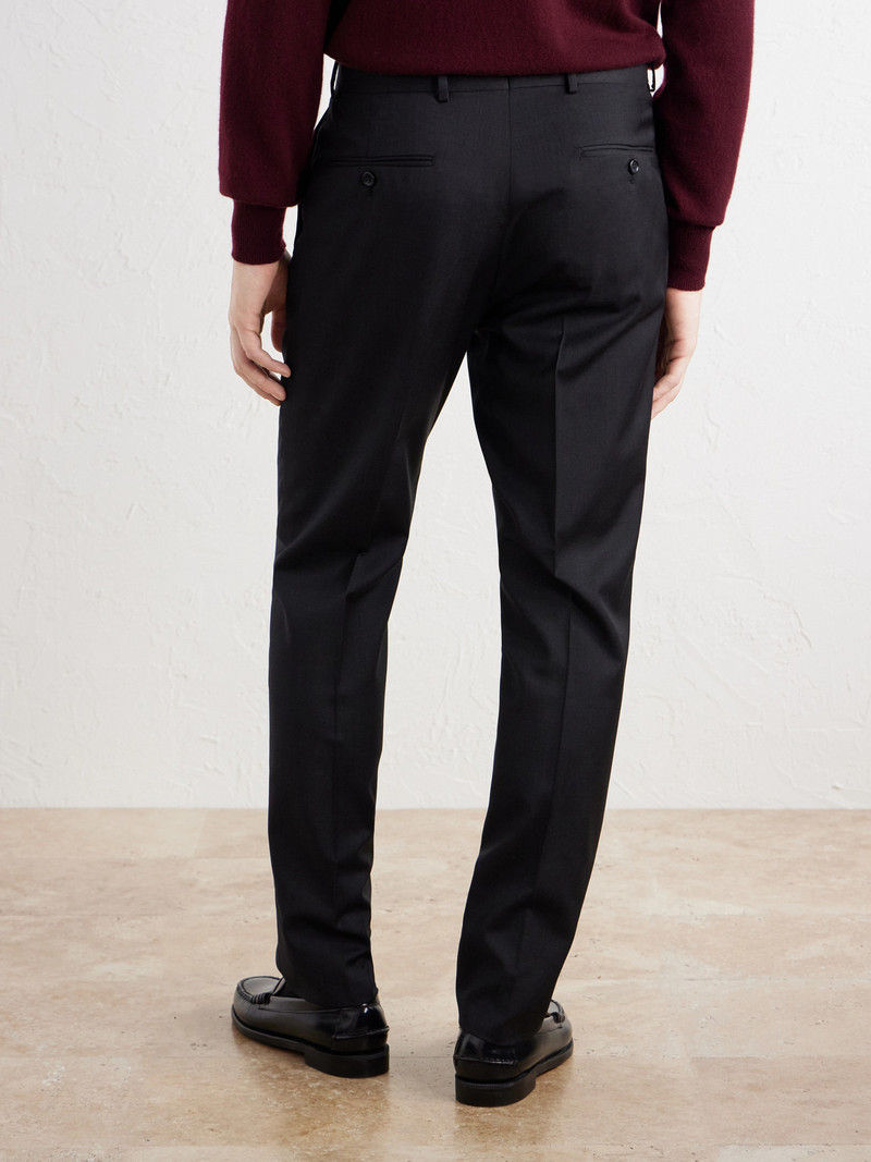 Straight-Leg Wool Suit Trousers 4
