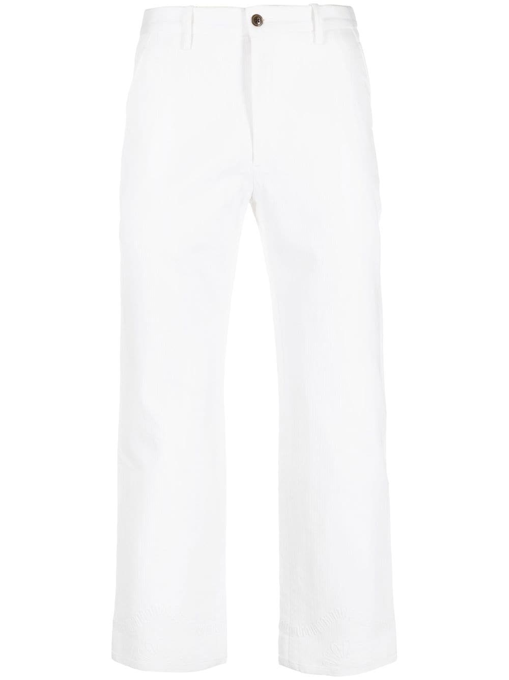 tailored straight trousers - 1