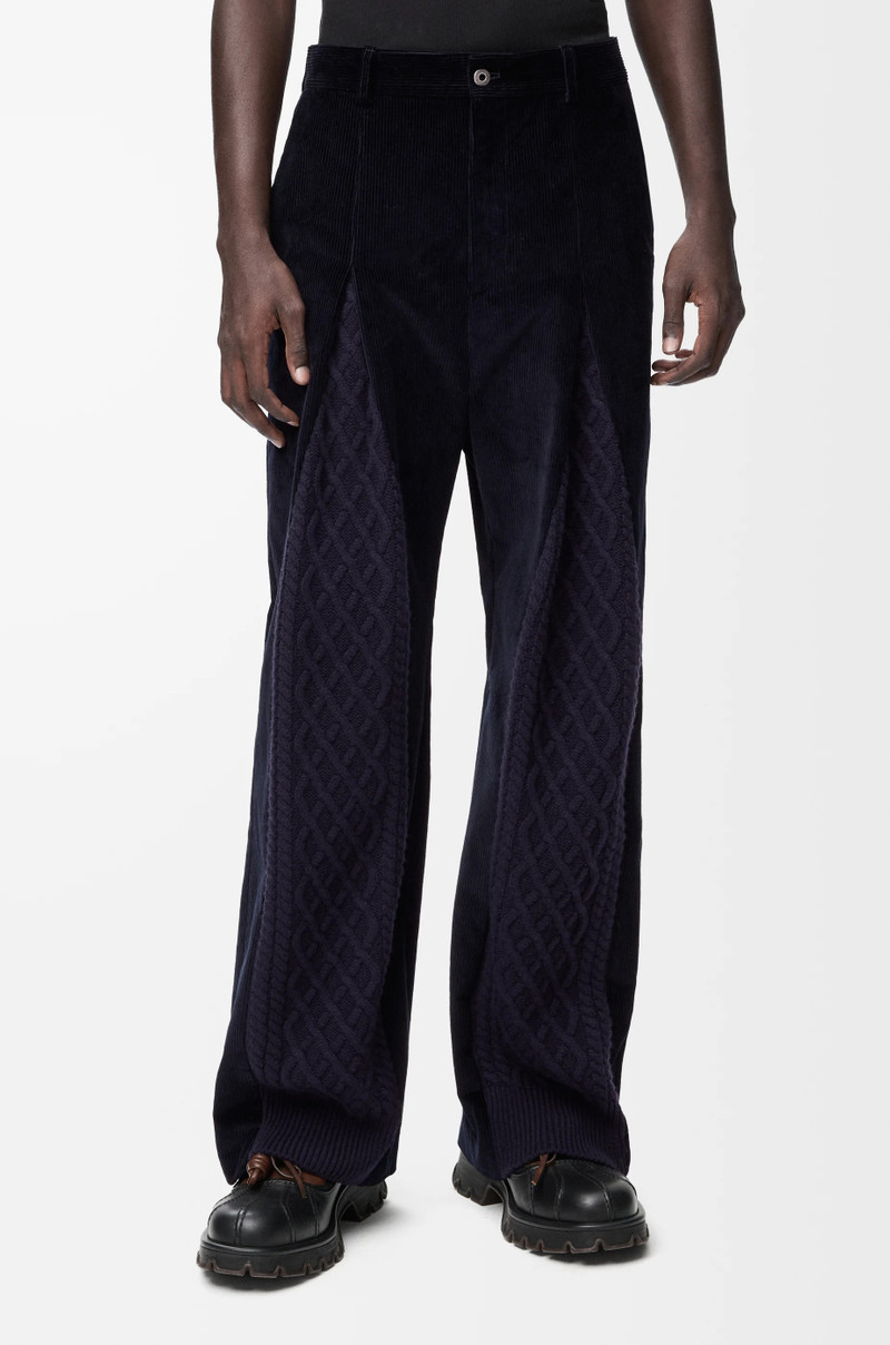 Hybrid trousers in cotton and wool 3