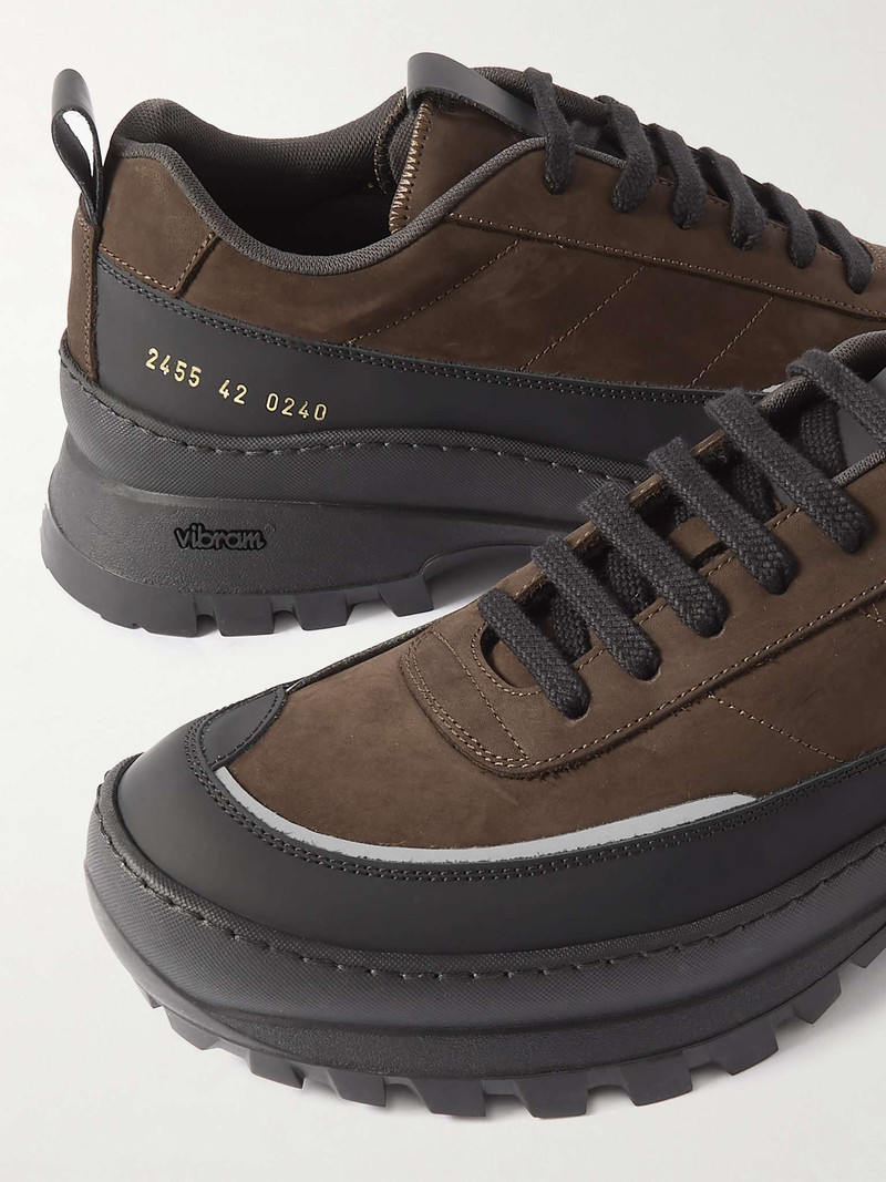 Track Hiker Rubber-Trimmed Suede Sneakers 6