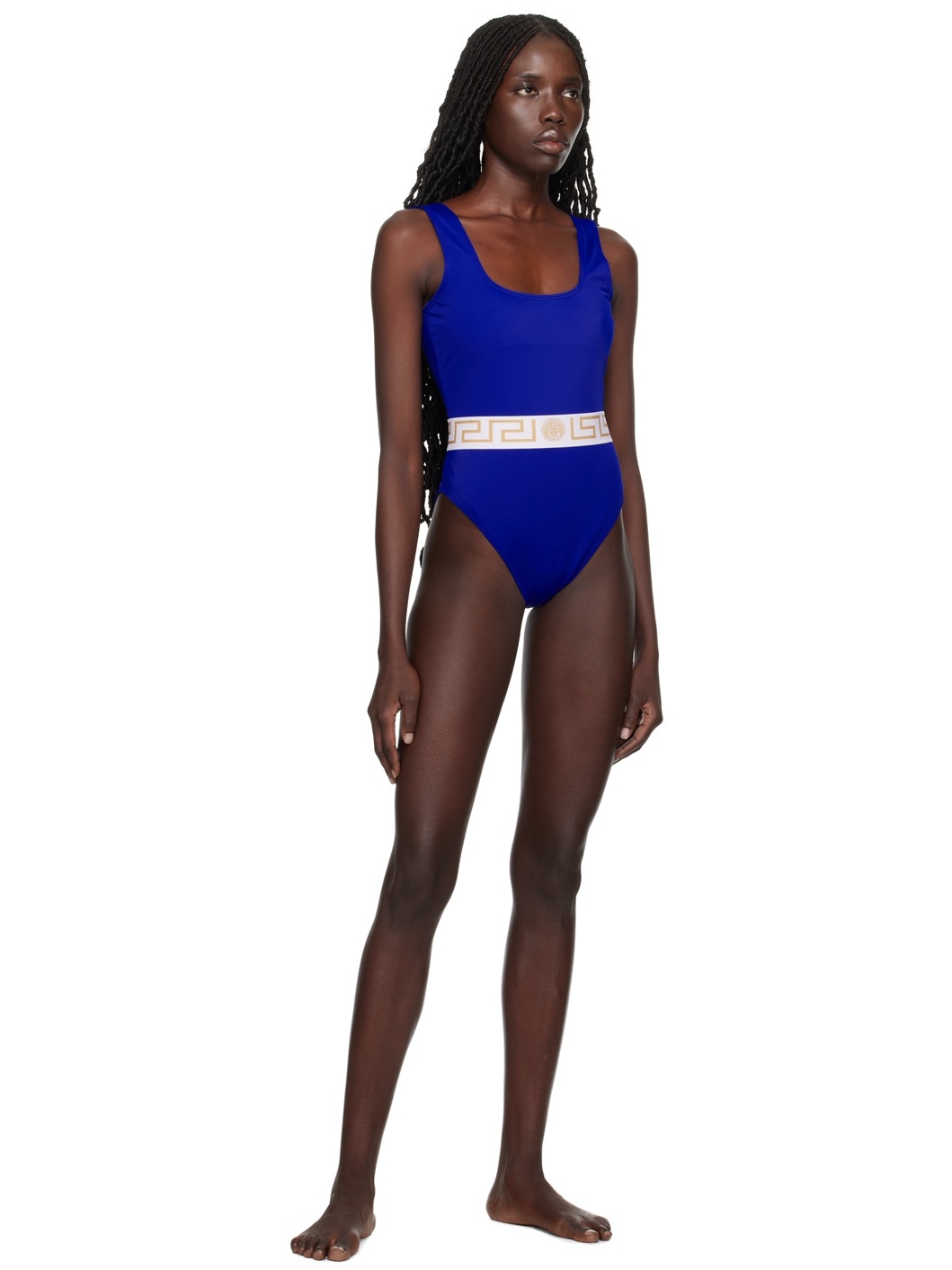 Blue Greca Swimsuit - 4