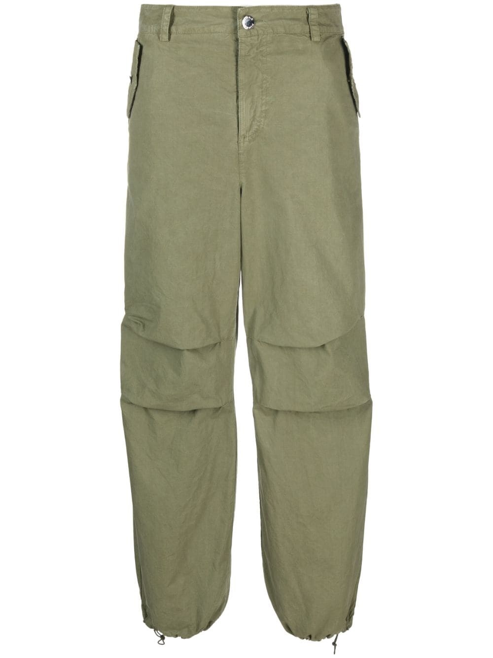 mid-rise cotton cargo pants - 1