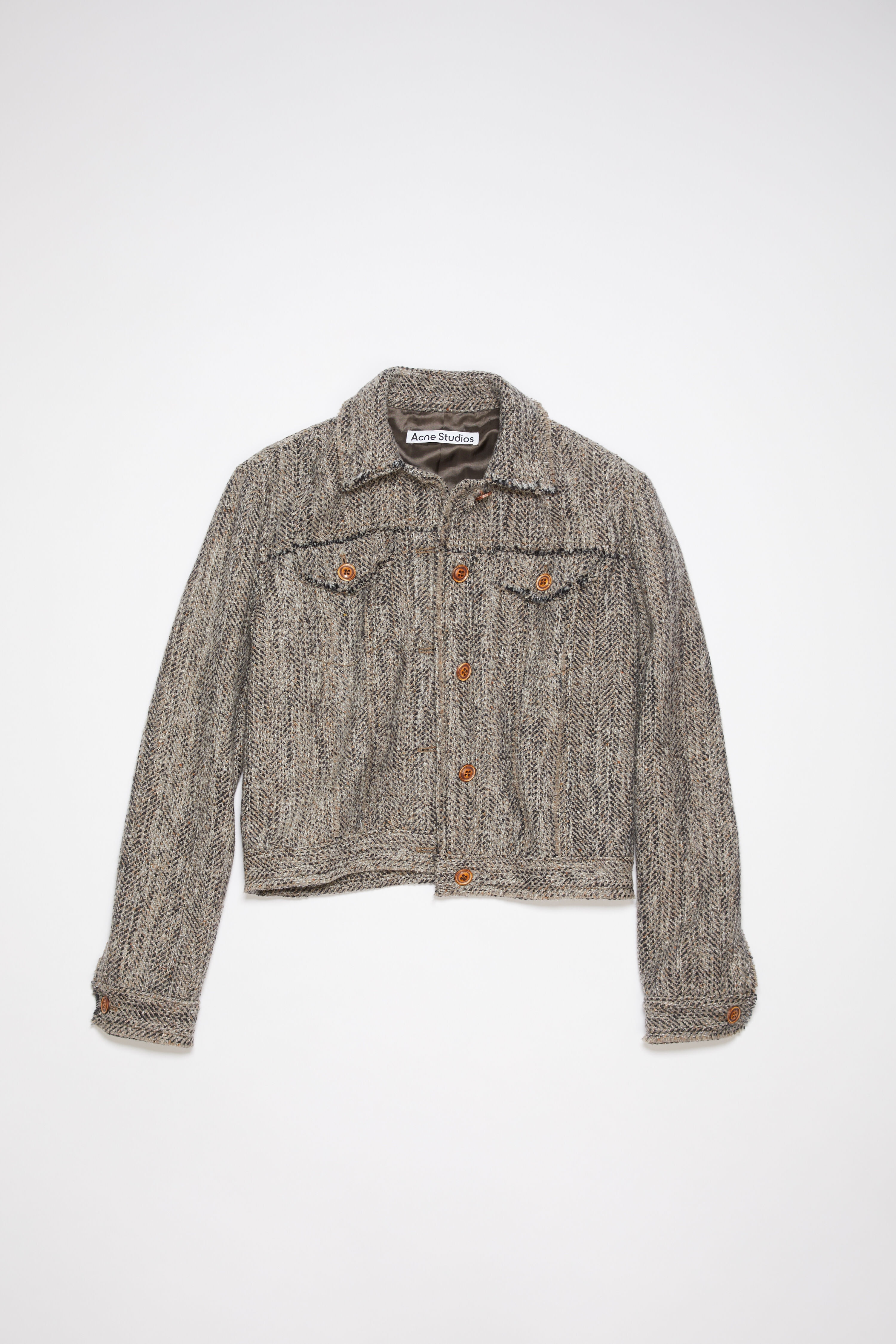 Wool blend jacket - Multi beige - 7