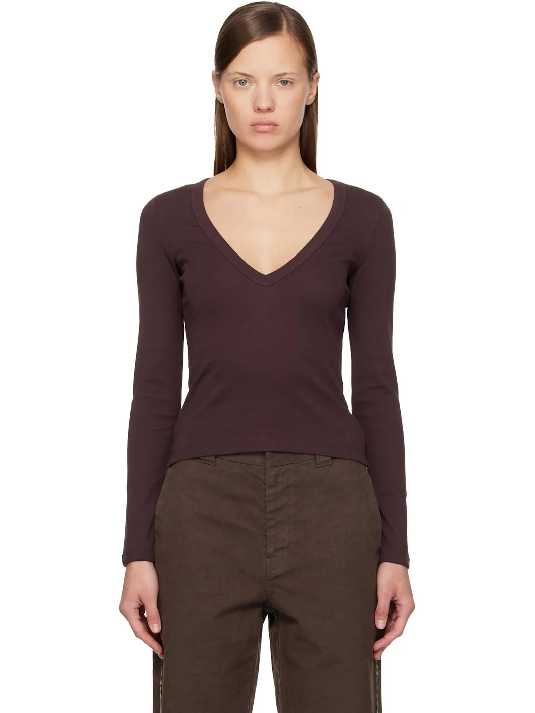 Brown Dewi Longsleeve T-shirt - 1