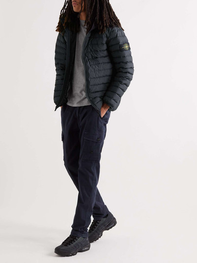 Stone Island Logo-Appliquéd Quilted Organic Cotton-Blend Shell Hooded Down Jacket outlook