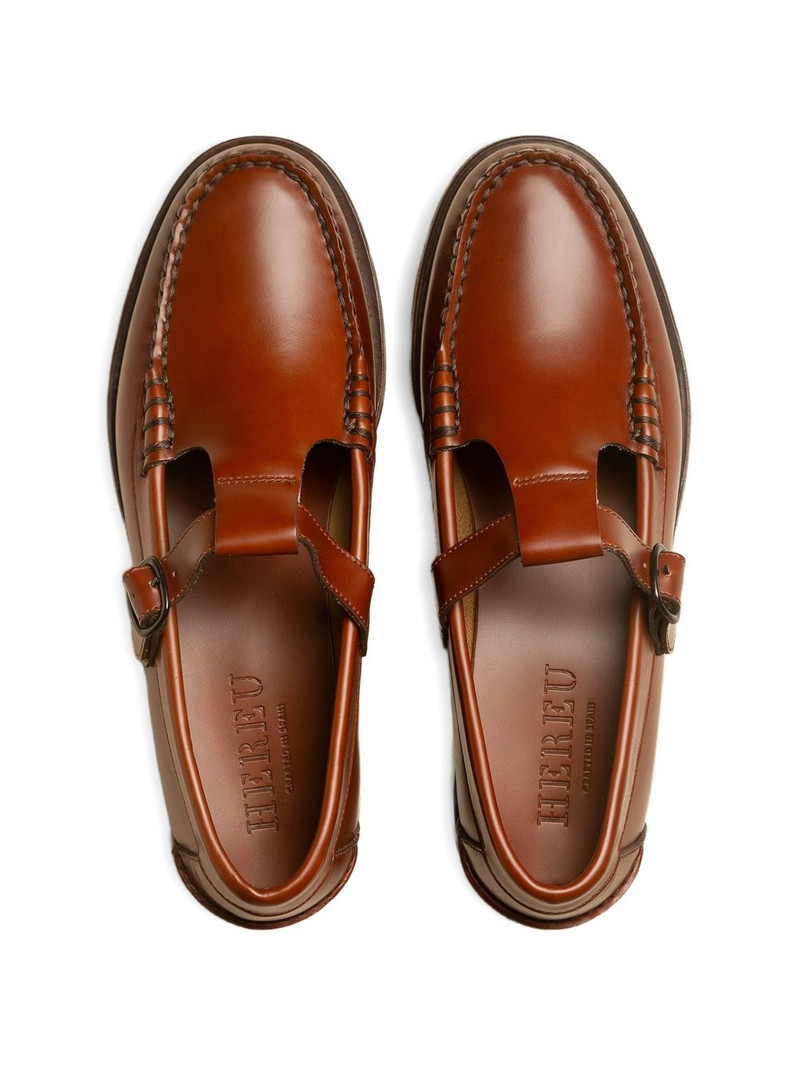 ALBER T-bar buckled loafers 3