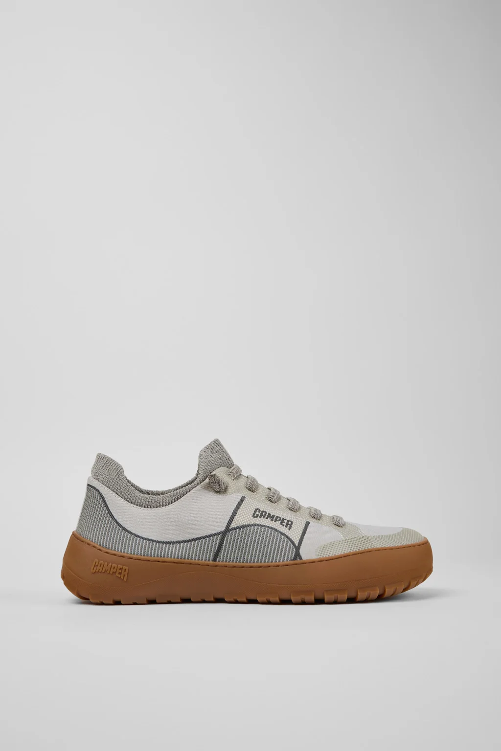 Peu Serra 360º Durable Gray and White Engineered Material Sneakers for Men - 1