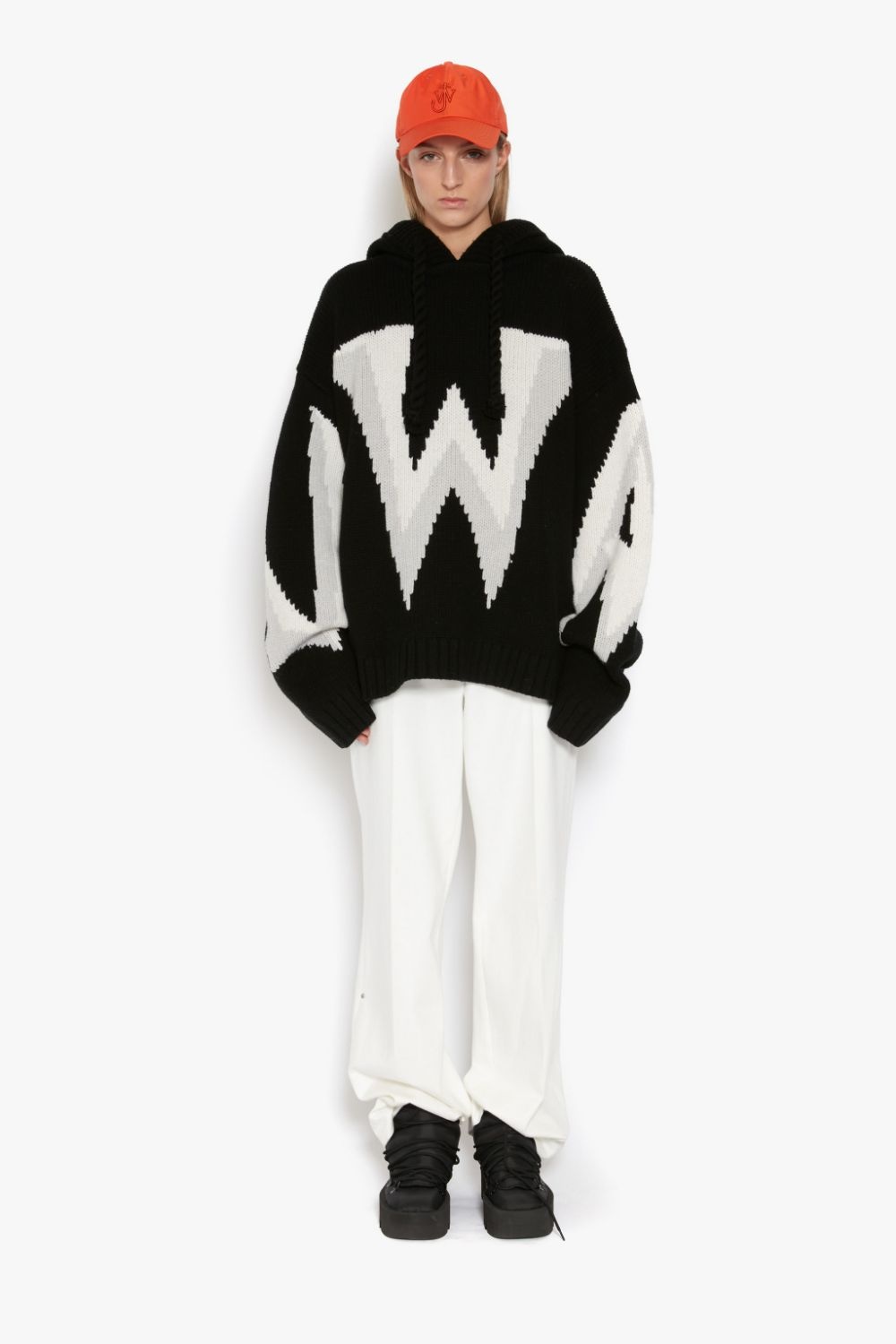 GOTHIC LOGO CHUNKY HOODIE - 5