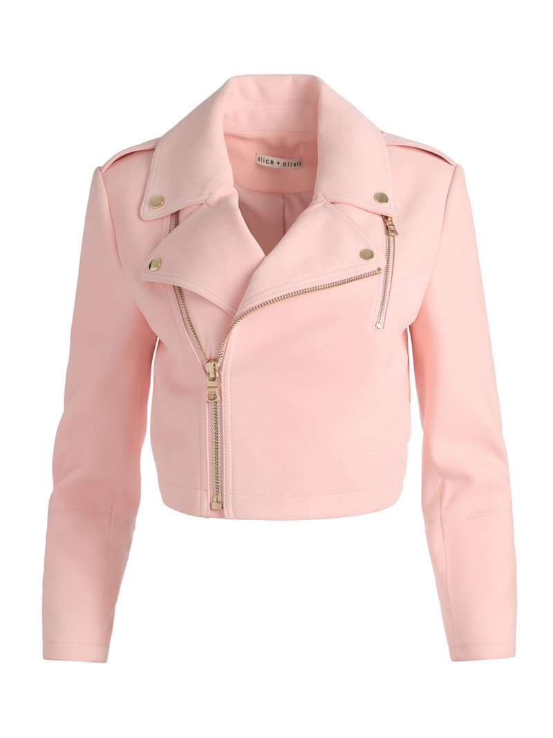 KRISHNA SUEDE CROPPED MOTO JACKET 1
