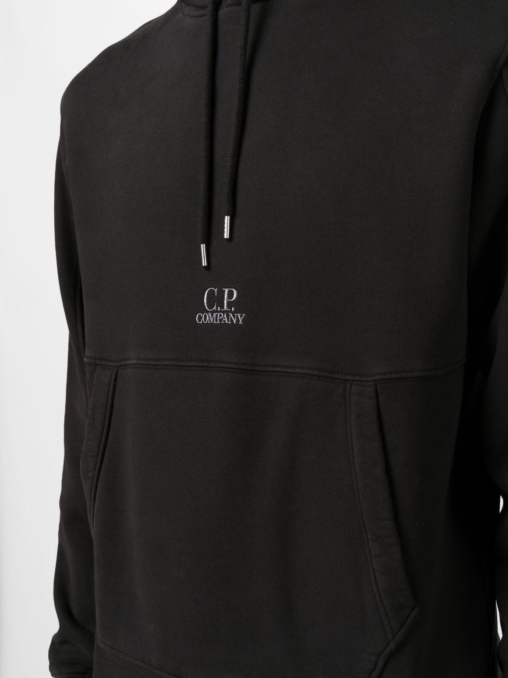 logo-embroidered cotton hoodie - 5