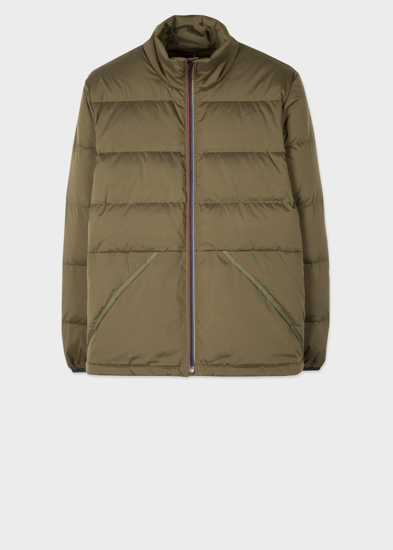 Khaki Padded Down Coat 1