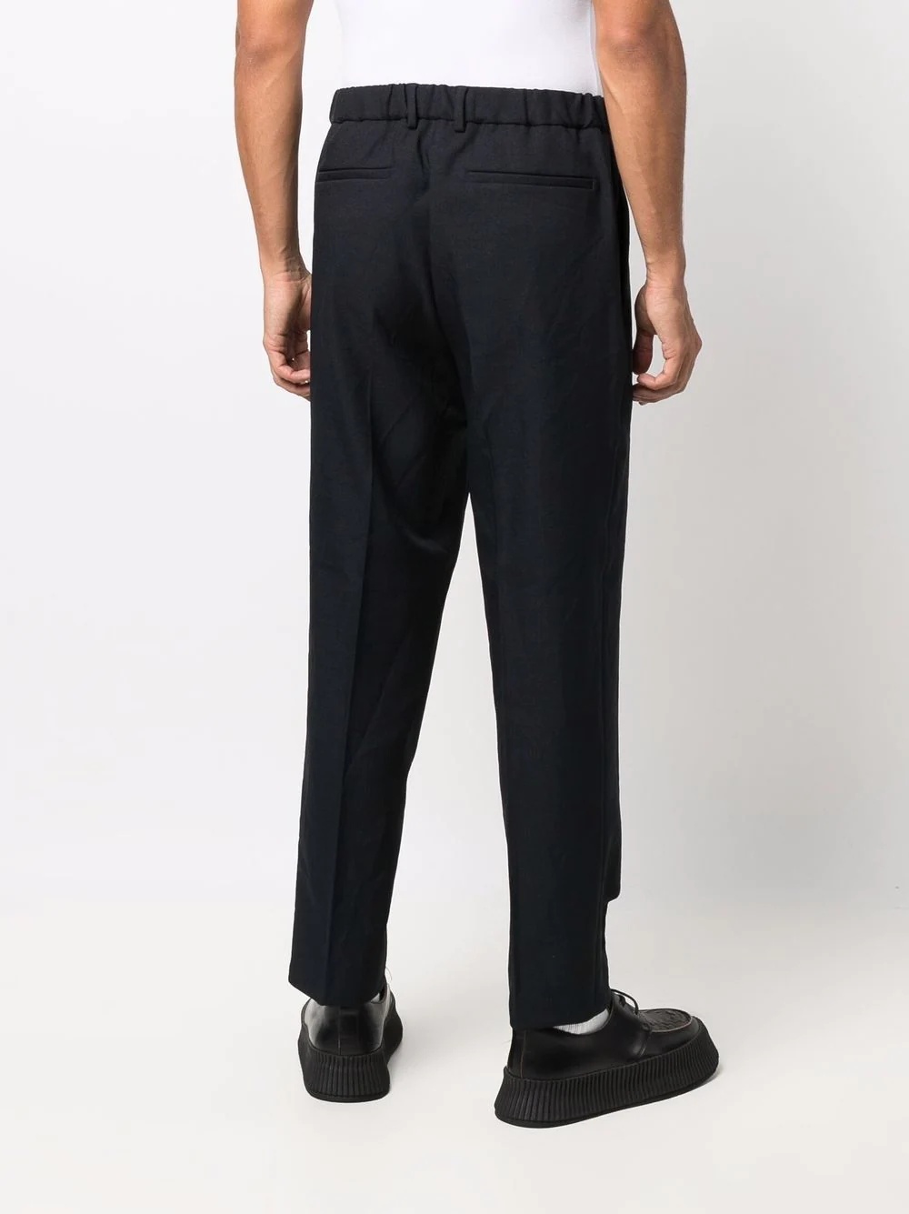 high-waisted tapered trousers - 4