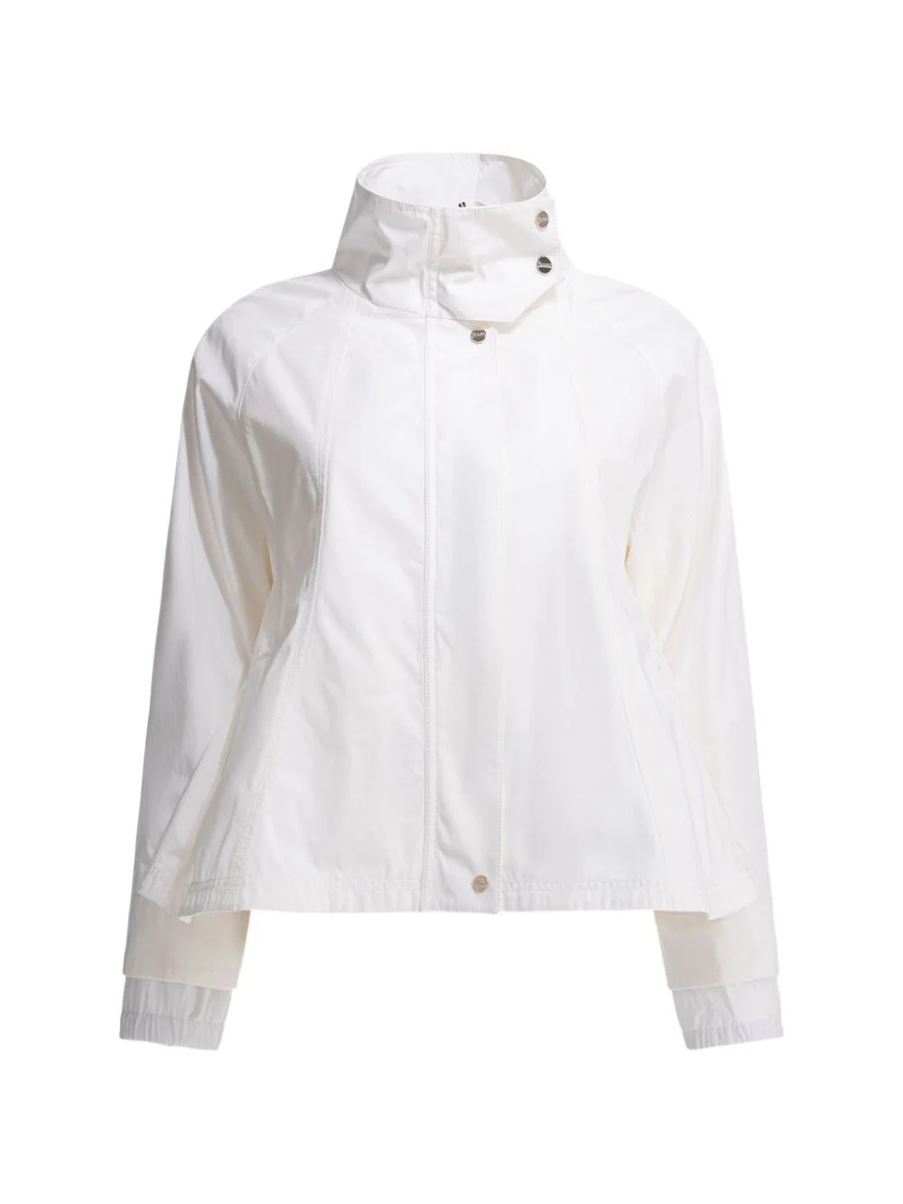 high-neck panelled cape - 1