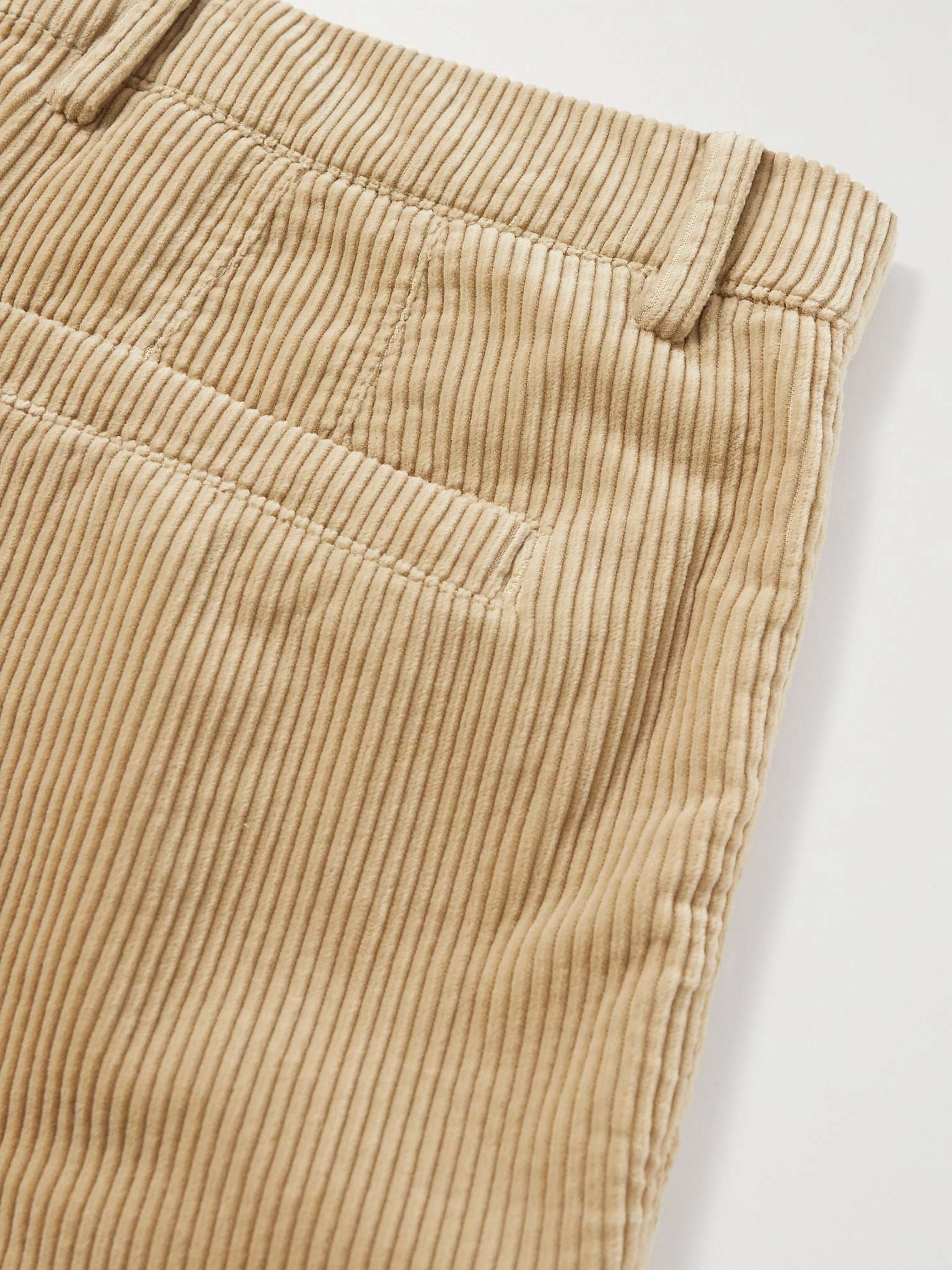 Pleated Cotton-Corduroy Trousers - 5