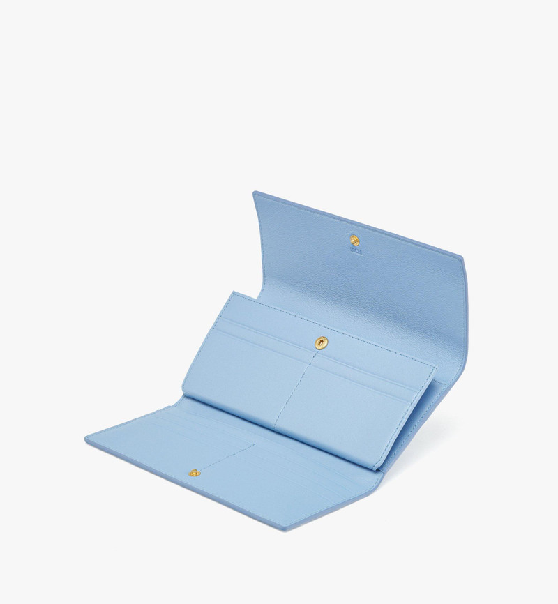 MCM Aren Continental Wallet in Embossed Monogram Leather outlook