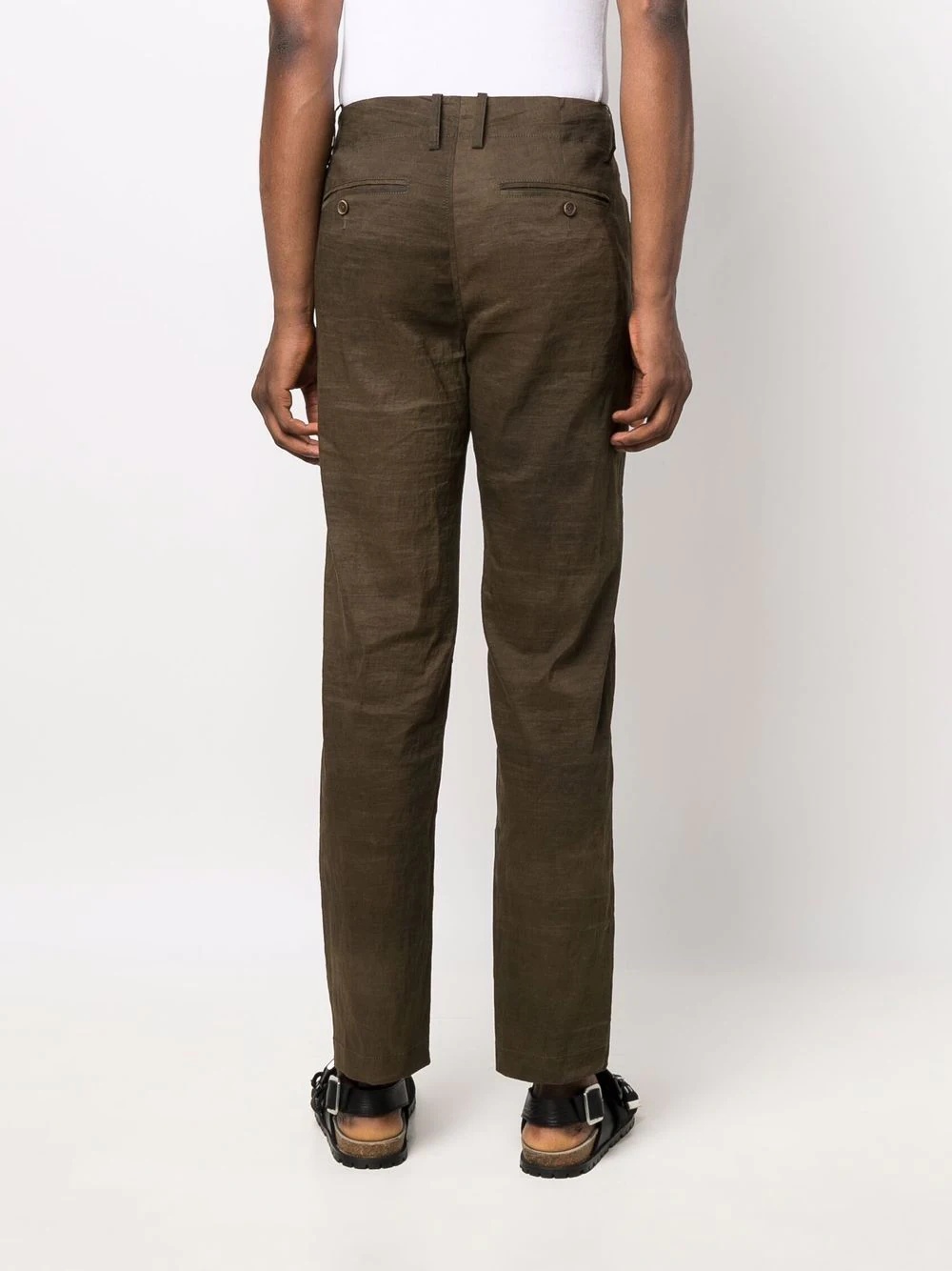 straight-leg chino trousers - 4
