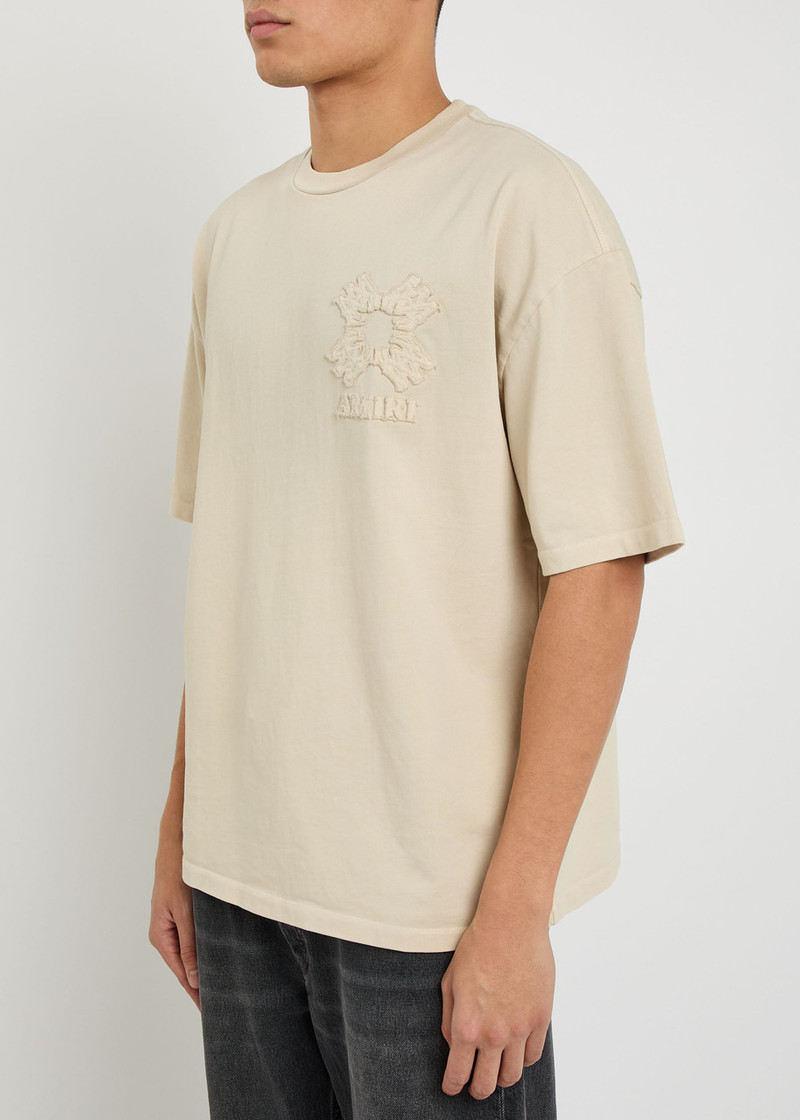 AMIRI Amiri Amiri Quad Logo-appliquéd Cotton T-shirt outlook
