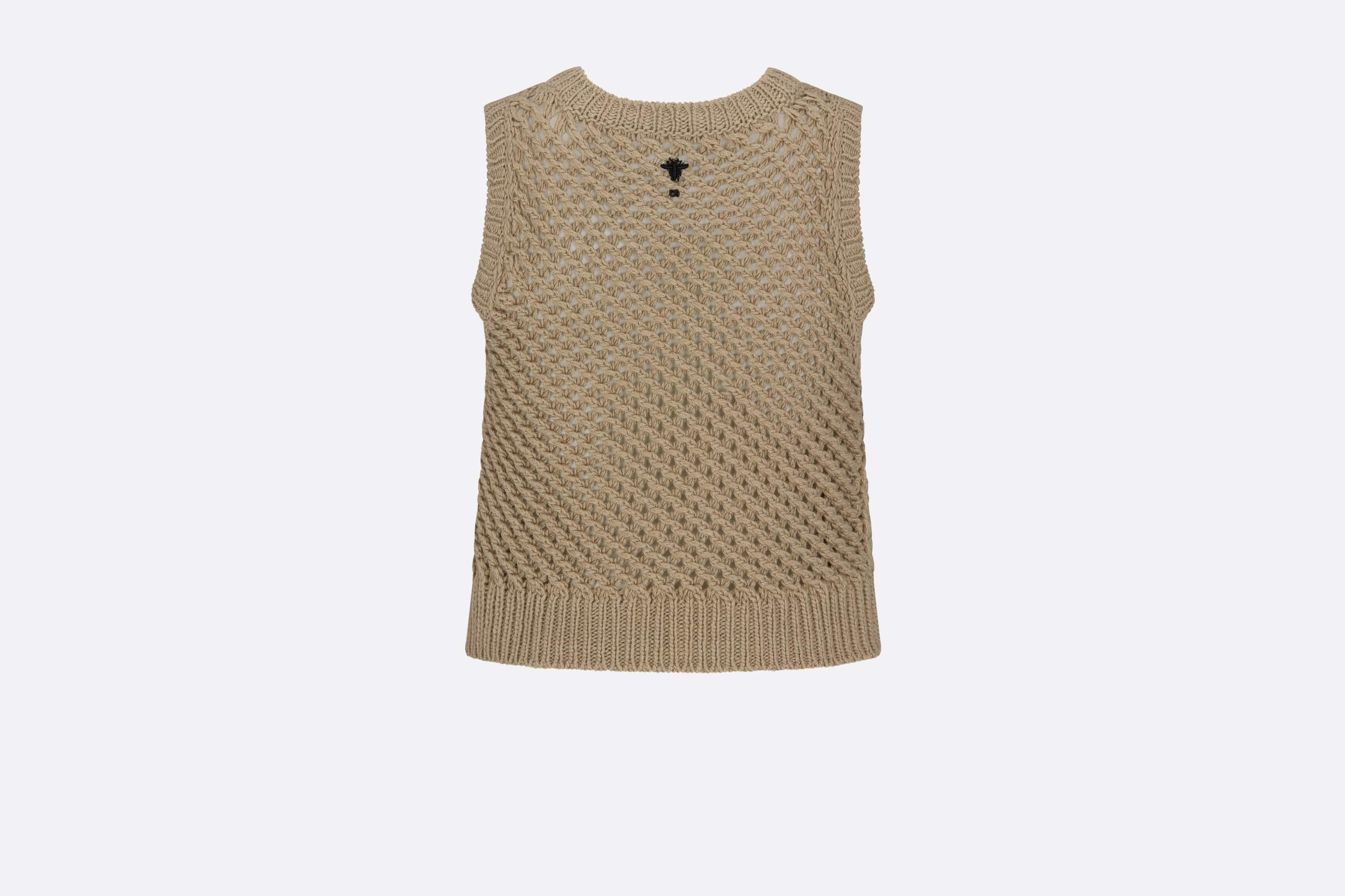 Sleeveless Short Sweater - 2
