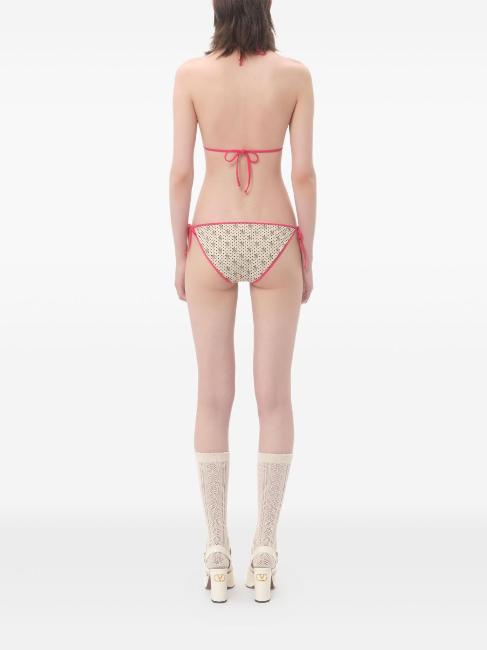 GELATINI PRINT LYCRA BIKINI WITH POLKA DOTS - 5