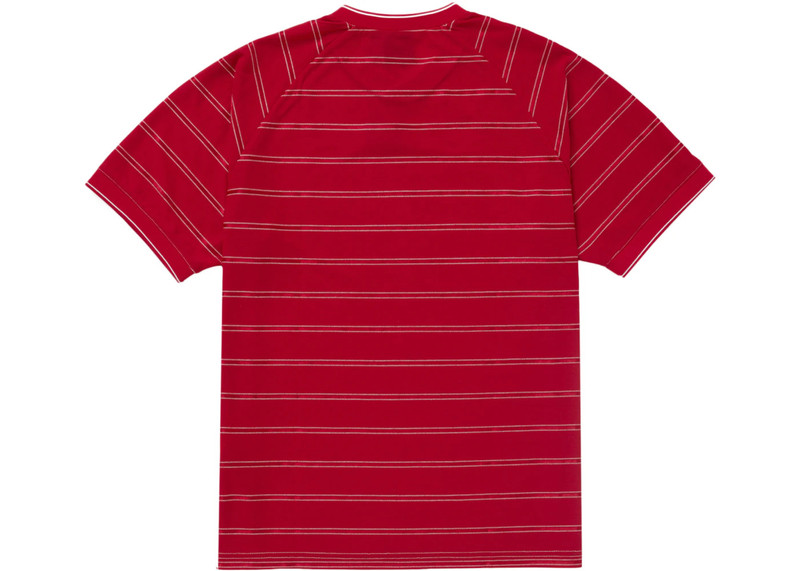 Supreme Supreme Umbro Stripe Soccer Jersey Red outlook
