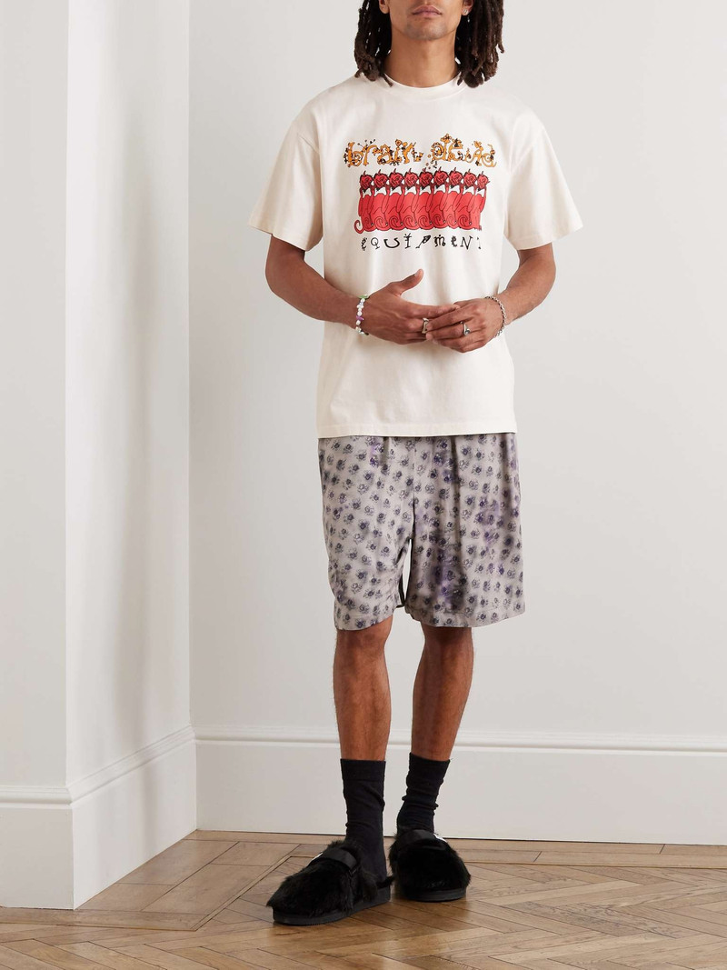BRAIN DEAD Equipment Devils Printed Cotton-Jersey T-Shirt outlook