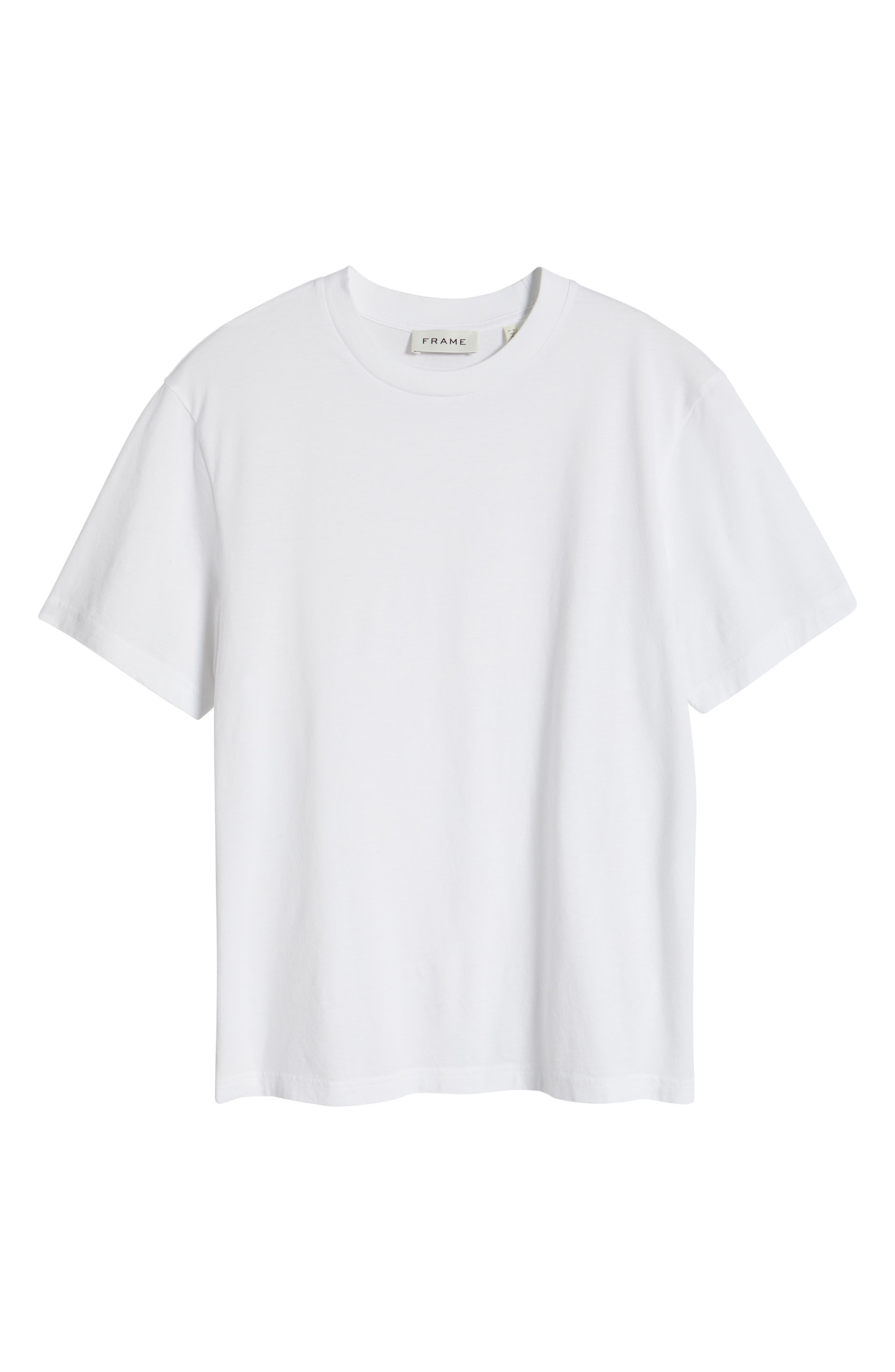 FRAME Cotton Crewneck T-Shirt in White at Nordstrom - 5