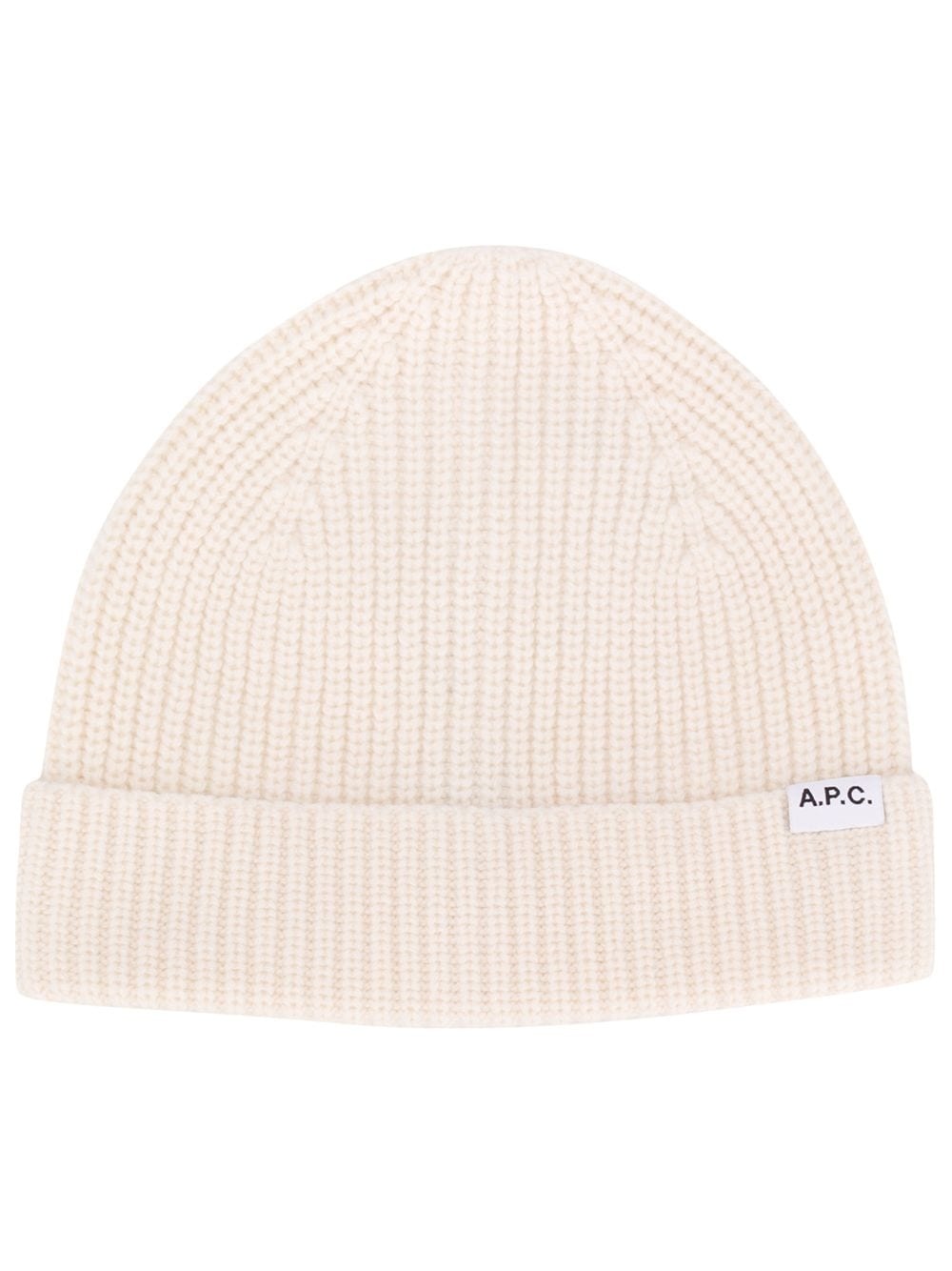 logo patch beanie hat - 1