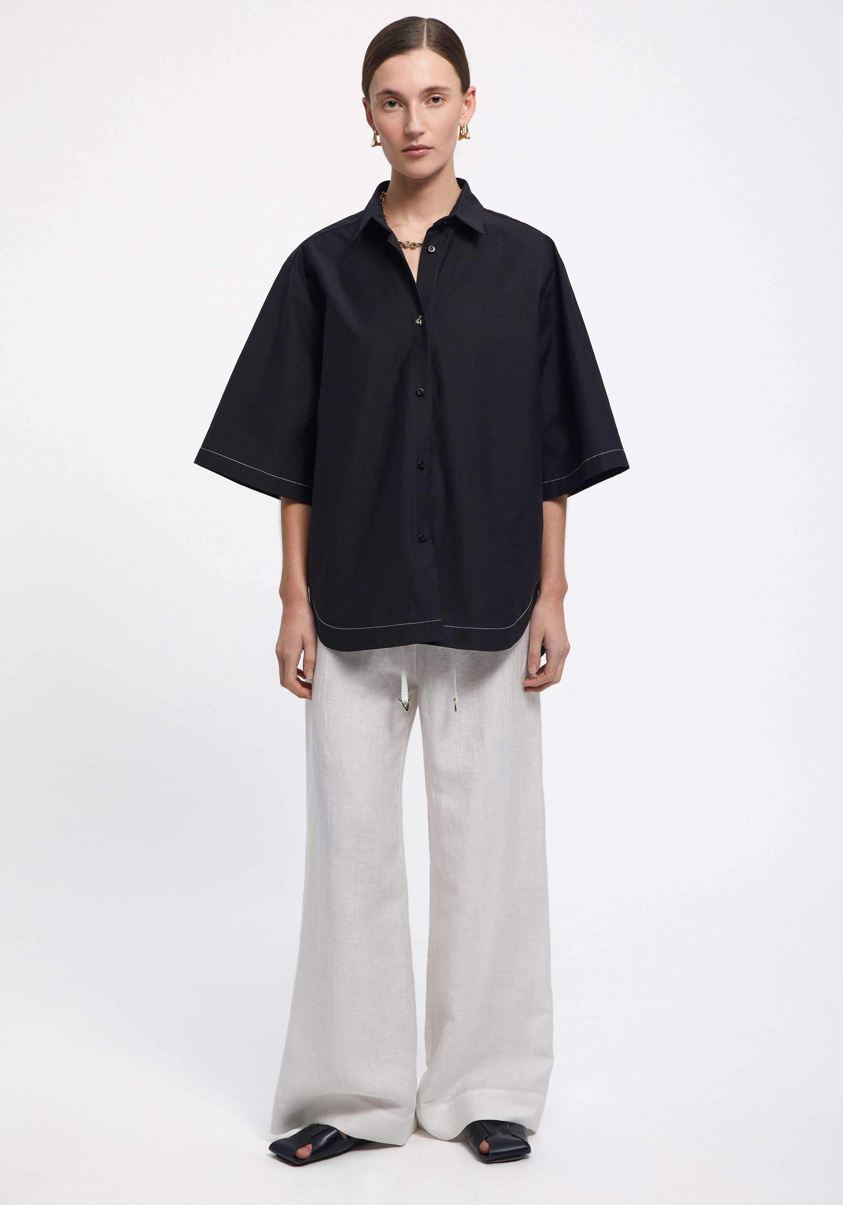 AVONLEA
Short-sleeved oversized shirt - 3