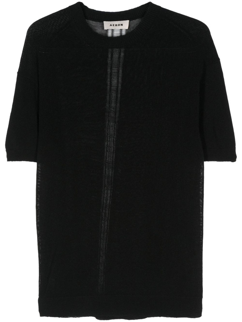Pliny semi-sheer knitted T-shirt 1