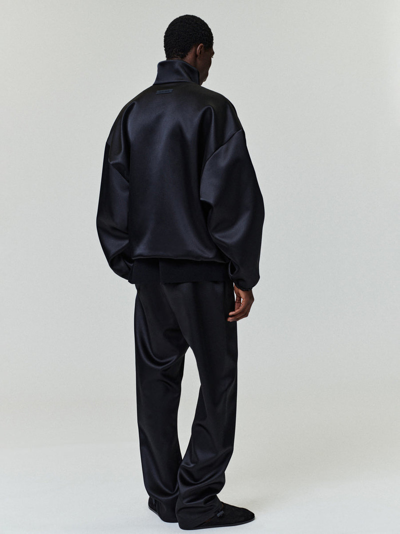 Bonded Satin Relaxed Track Pant 3