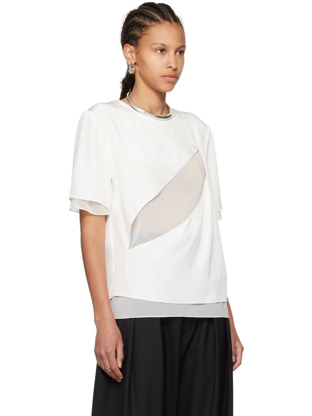 White Slash T-Shirt - 2
