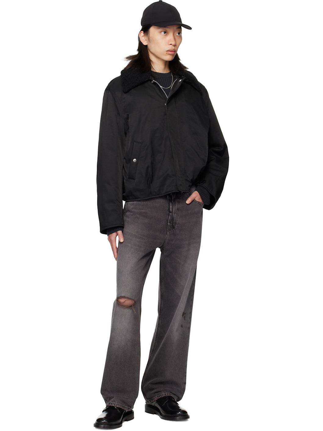 Gray Third Cut Jeans - 4