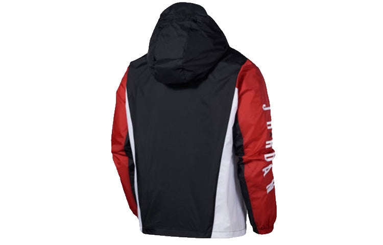 Air Jordan MENS Jumpman Multicolor Basketball Hooded Jacket Black/Red CV2241-010 - 2