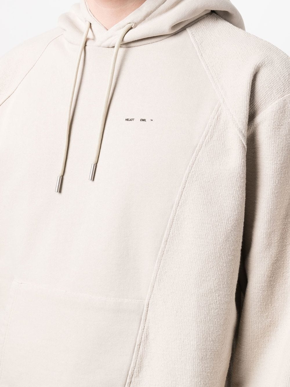 PANELLED ORGANIC COTTON HOODIE - 4
