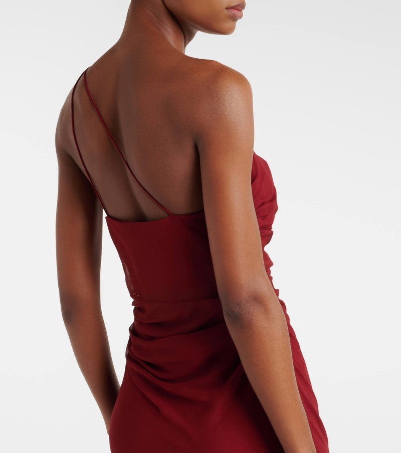 Sheer silk chiffon gown 5