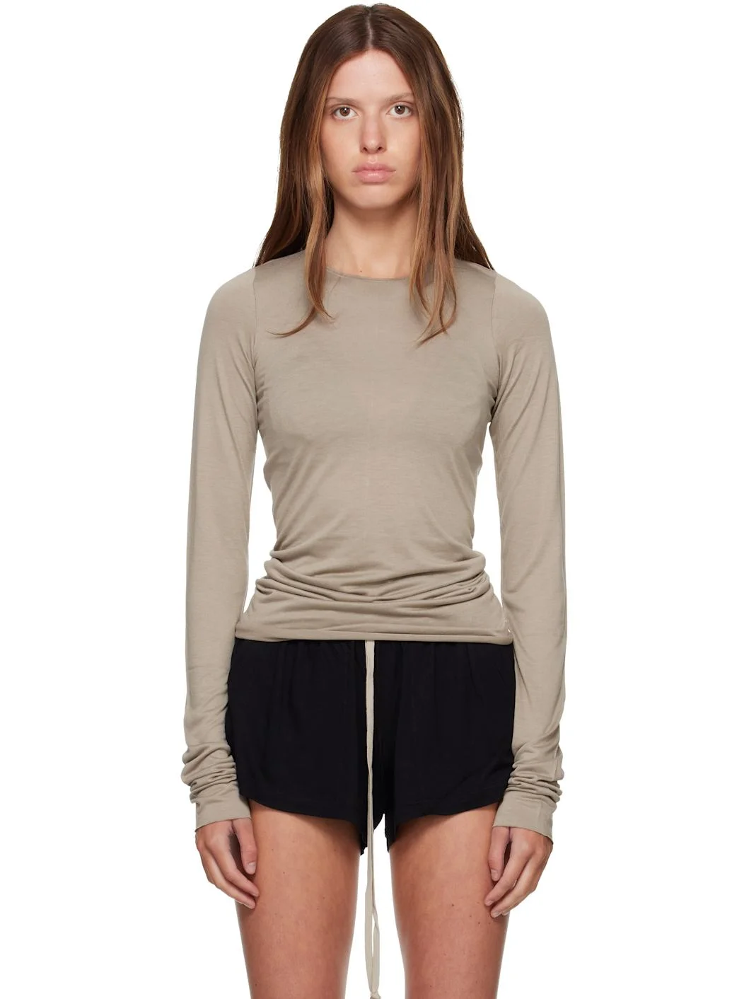 Gray Tower Basic LS T-shirt - 1