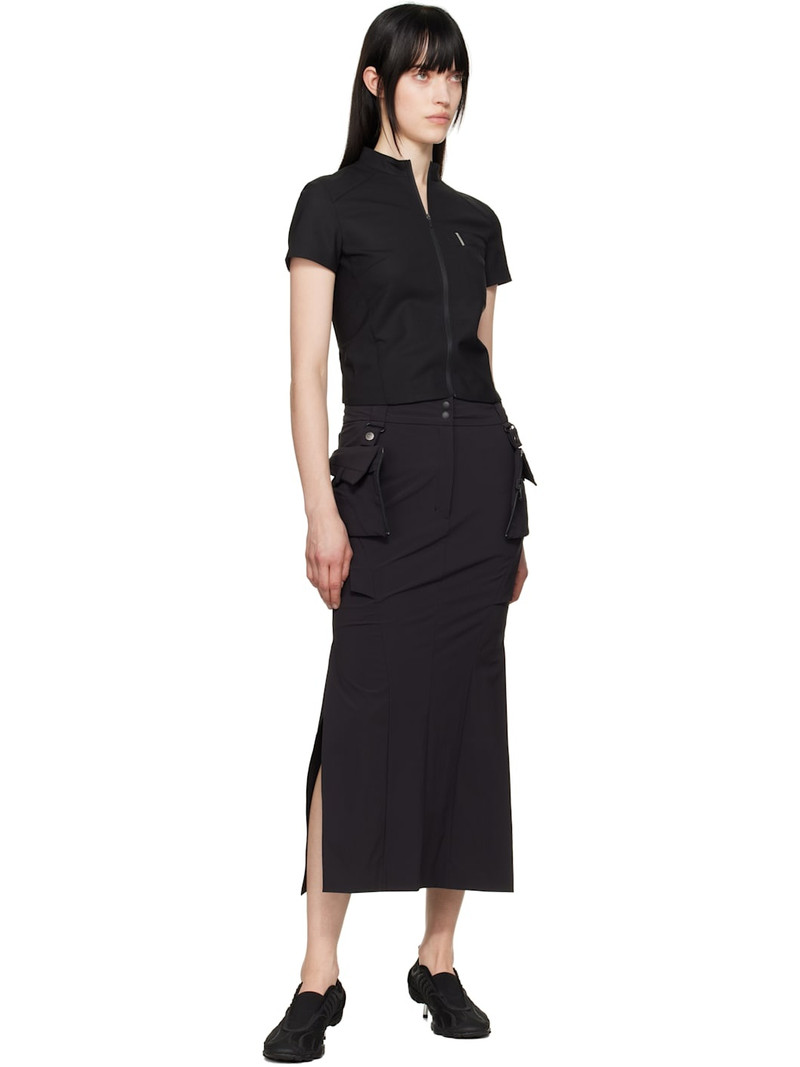 HYEIN SEO Black Cargo Midi Skirt & Top Set outlook