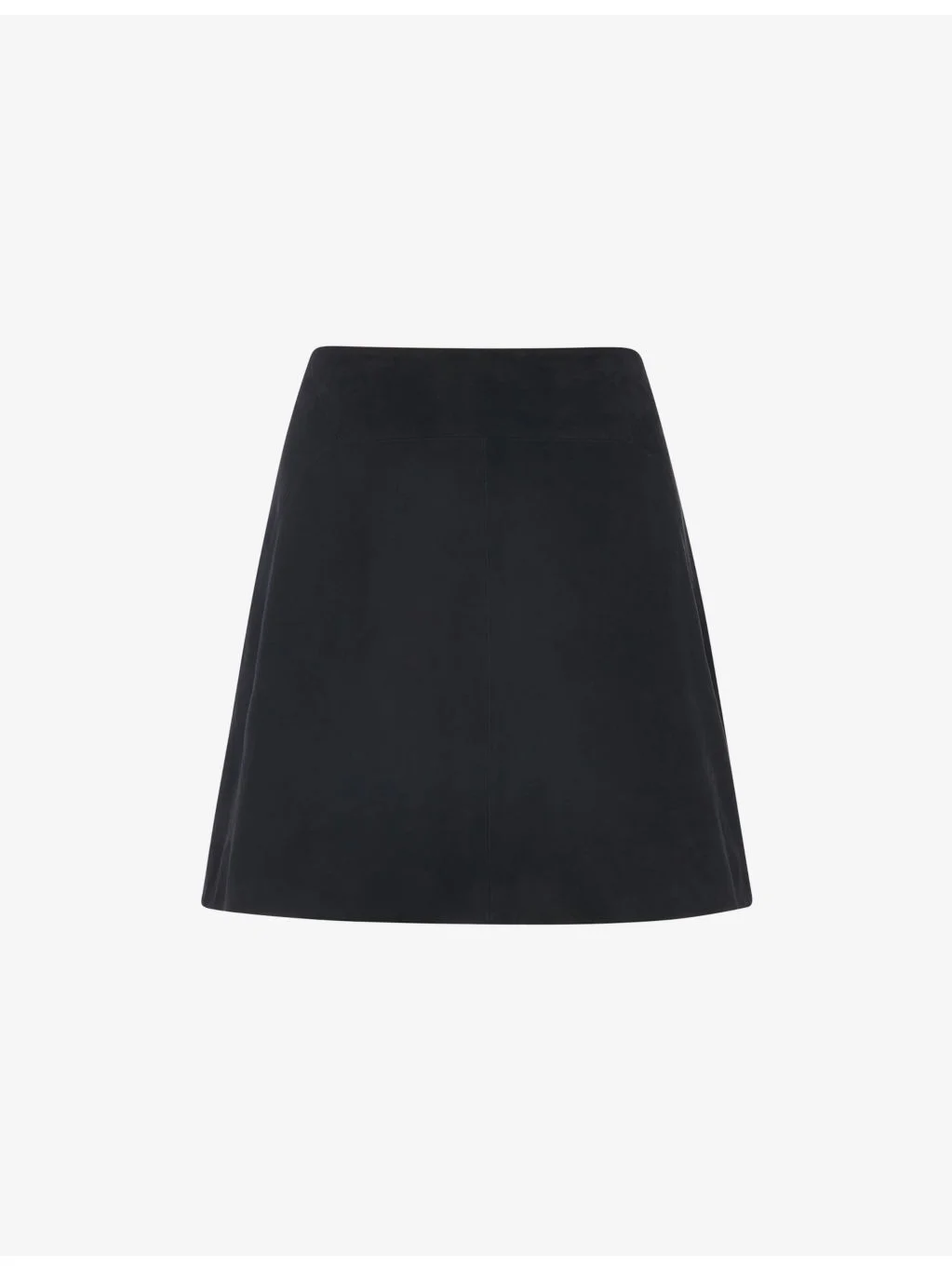 A-Line Suede Mini Skirt - 1