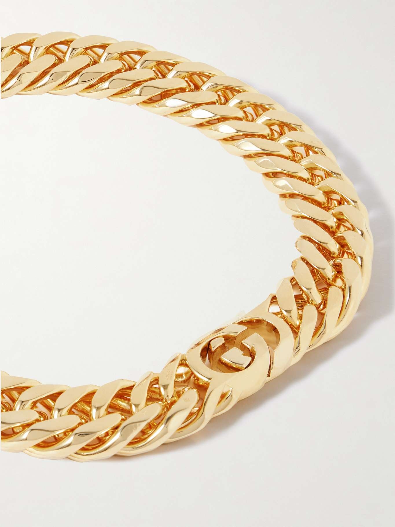 Interlocking GG gold-tone necklace Gold - 4