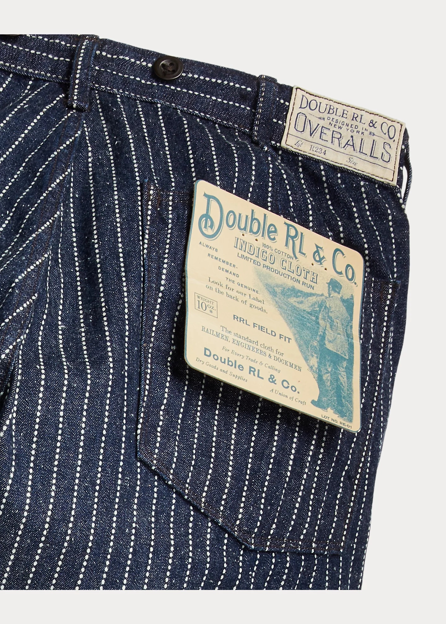 RRL by Ralph Lauren Limited-Edition Striped Denim Pant | REVERSIBLE