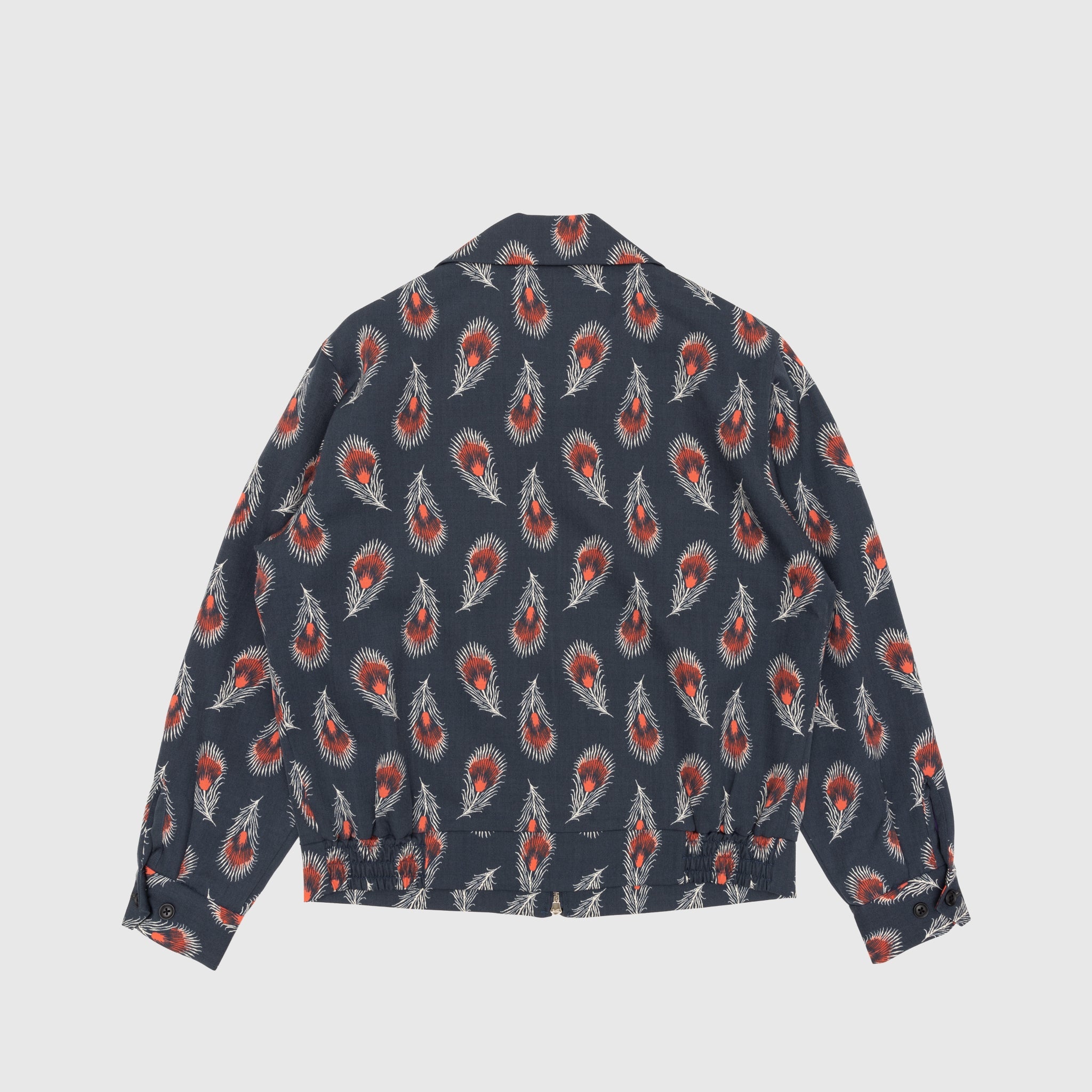 WOOL GABARDINE PRINTED SPORT JACKET - 11